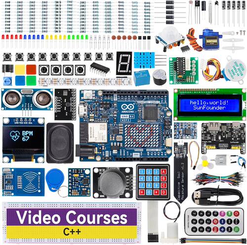 Elite Explorer Kit学习套件含官方Arduino Uno R4 WiFi视频教程