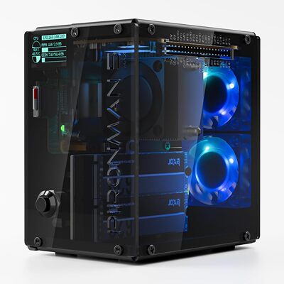 树莓派 5 Pironman 5-MAX 双 NVMe M.2 固态硬盘 PCIe机箱外壳