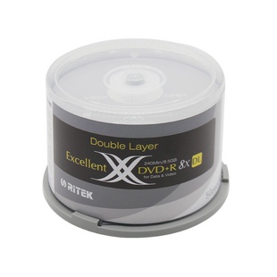 铼德大容量8.5G空白刻录盘可打印DVD+RDL 8G光盘碟片银面50片桶装