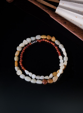 天然项链新疆和田玉籽料