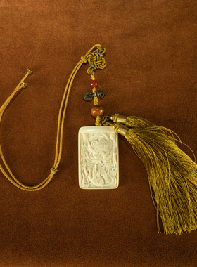 【秒杀】钟馗捉妖 天然玉化老料精雕钟馗国风设计款车包挂件包邮