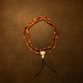 雄霸天下 清代藏传高玉化高密度老料老念珠大圆满108颗老佛珠