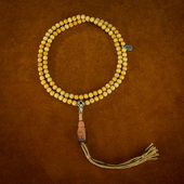 清代藏传高密度高密度老念珠圆满108颗老佛珠多圈手钏手串精美收