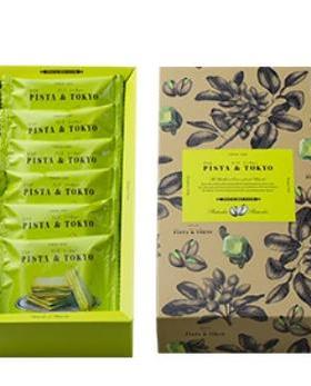 顺丰包邮日本进口开心果专卖店PISTA TOKYO开心果巧克力夹心曲奇