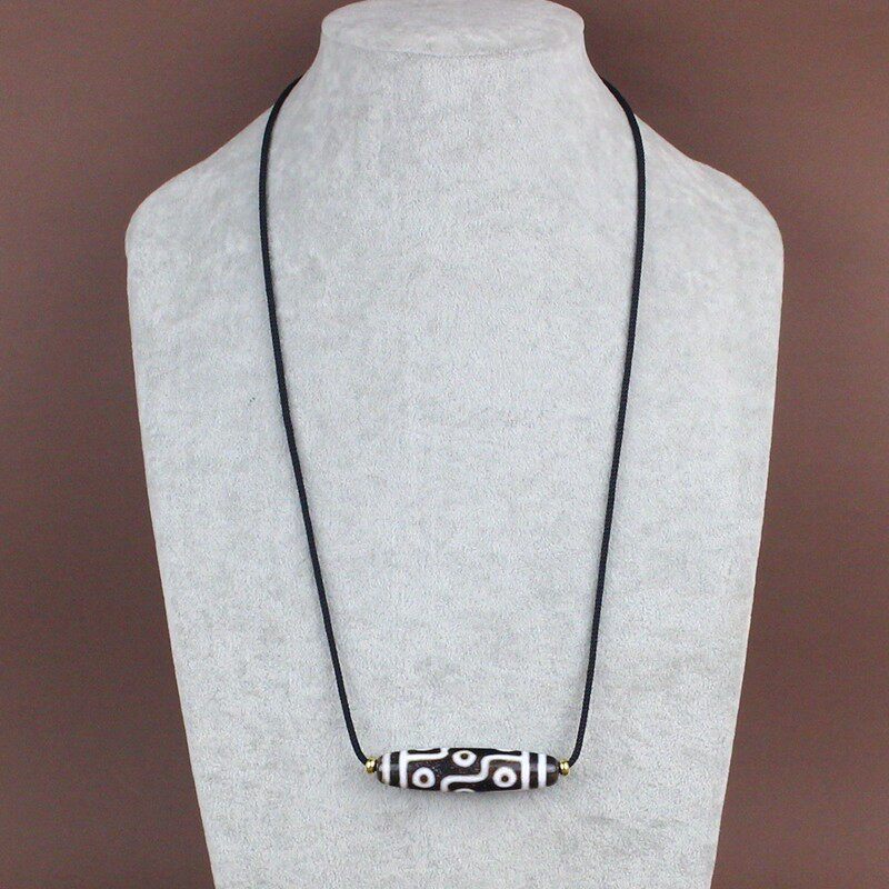 高档天珠专用挂绳横穿孔吊坠项链绳子男女士锁骨绳钛钢不褪色可剪