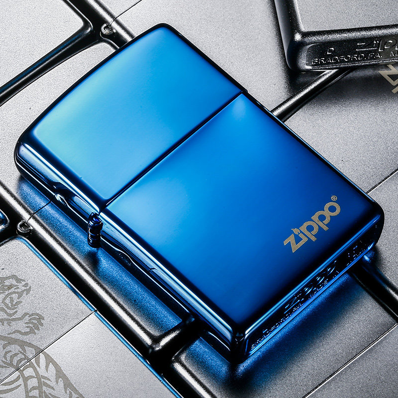 zippo打火机正版黑冰白冰磨砂芝宝旗舰zipoo原装正品送男zppo煤油