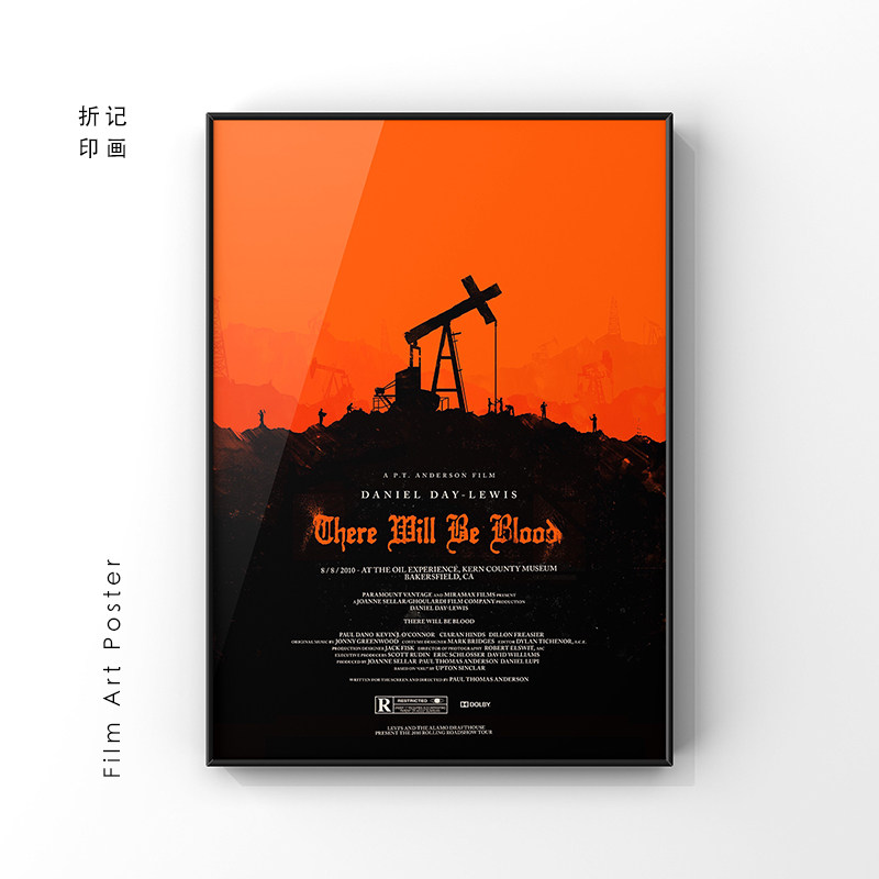 血色将至 there will be blood pta电影海报装饰画 房间装饰墙贴