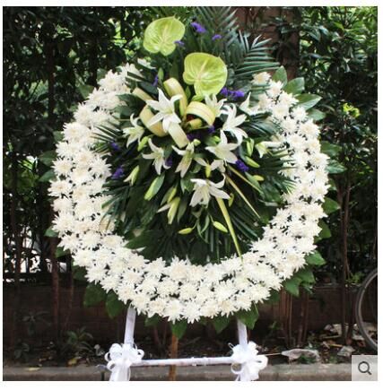 花圈 花篮 花架 花环 鲜花 葬礼 祭奠 白事 过世 丧事 同城包邮送