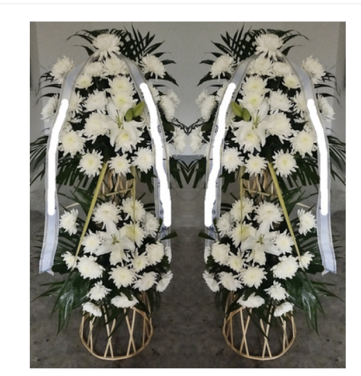 8米2层 花篮 悼念去世死人送花 悼念殡仪馆花篮 同城 包邮送花