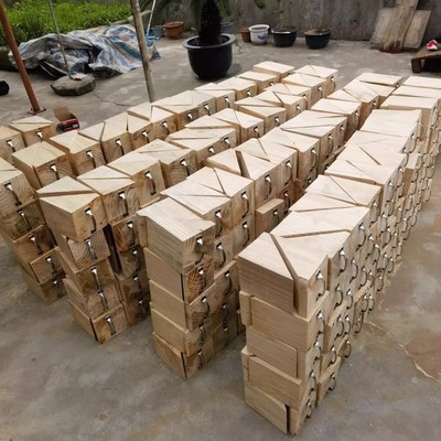 货车斜坡停车三角木止退器汽车车轮防溜车挡车阻轮器掩车木阻车器