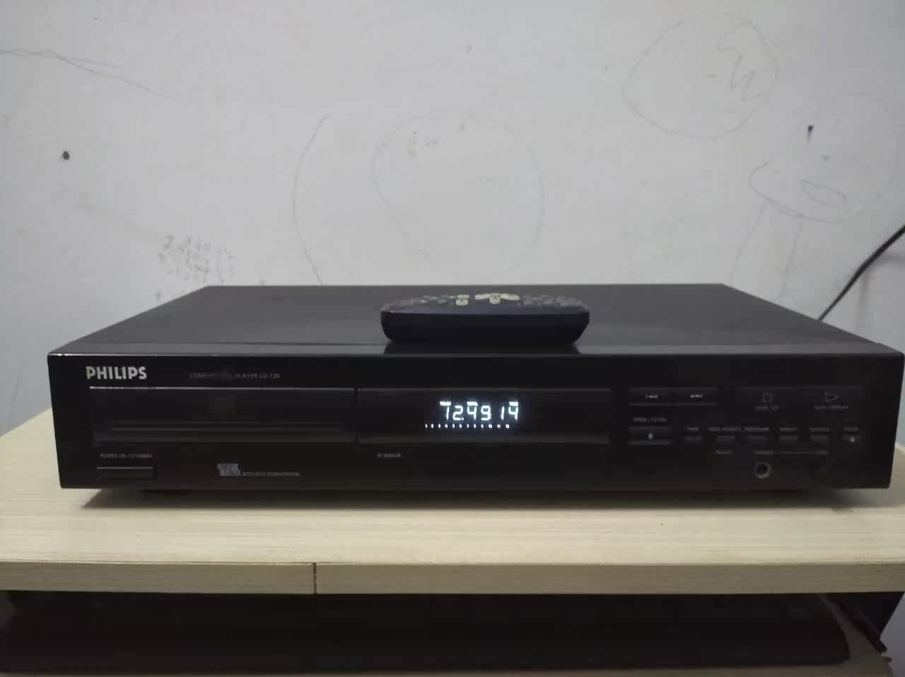原装进口Philips 飞利浦720发烧HIFI纯音乐CD机 高音质音源播放器