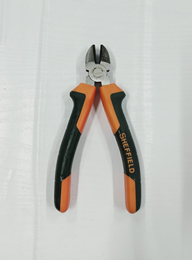 钢盾S045006双色柄斜嘴钳斜口钳电工专用-6寸
