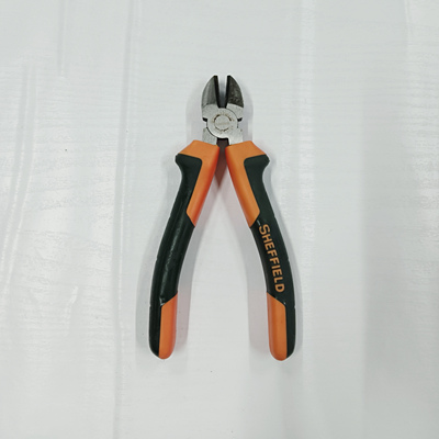 钢盾S045006双色柄斜嘴钳斜口钳电工专用-6寸