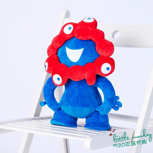 日本代购 脉脉 关西世博会吉祥物 运动健身哑铃毛绒公仔布娃娃