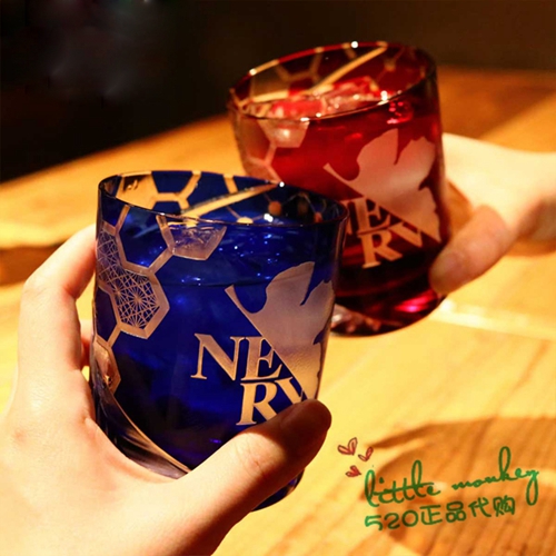 日本代购 EVA新世纪福音战士 职人手工 传统技艺 玻璃杯酒杯水杯