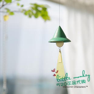 日本代购 Moomin精灵姆明 史力奇 职人手工 传统技艺 铜制风铃