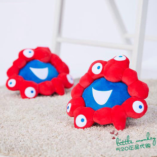 日本代购 脉脉 关西世博会吉祥物 毛绒公仔娃娃运动健身哑铃球