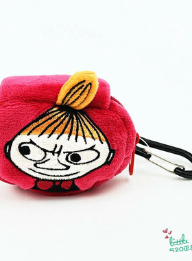 日本代购 Moomin精灵姆明 亚美 可爱红色毛绒零钱包小物收纳包