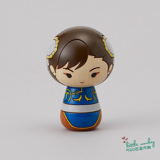 日本代购 街头霸王 春丽 职人手工制作 可爱木偶公仔娃娃摆件