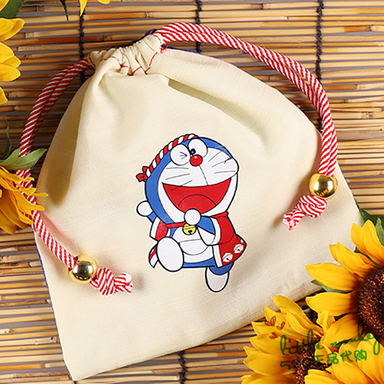 日本代购 哆啦a梦/机器猫 可爱 束口袋 小物收纳袋