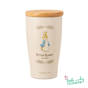 日本代购 Peter Rabbit彼得兔 木盖不锈钢保温保冷杯饮料杯 水杯