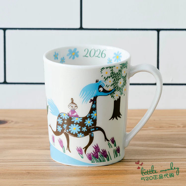 日本代购 Moomin精灵姆明 2026年 纪念款陶瓷马克杯水杯