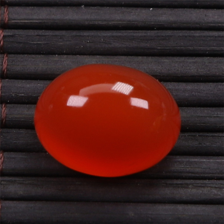 保山南红玛瑙 无裂天然原矿冰红色裸石蛋面 男女款戒指戒面 3.1克