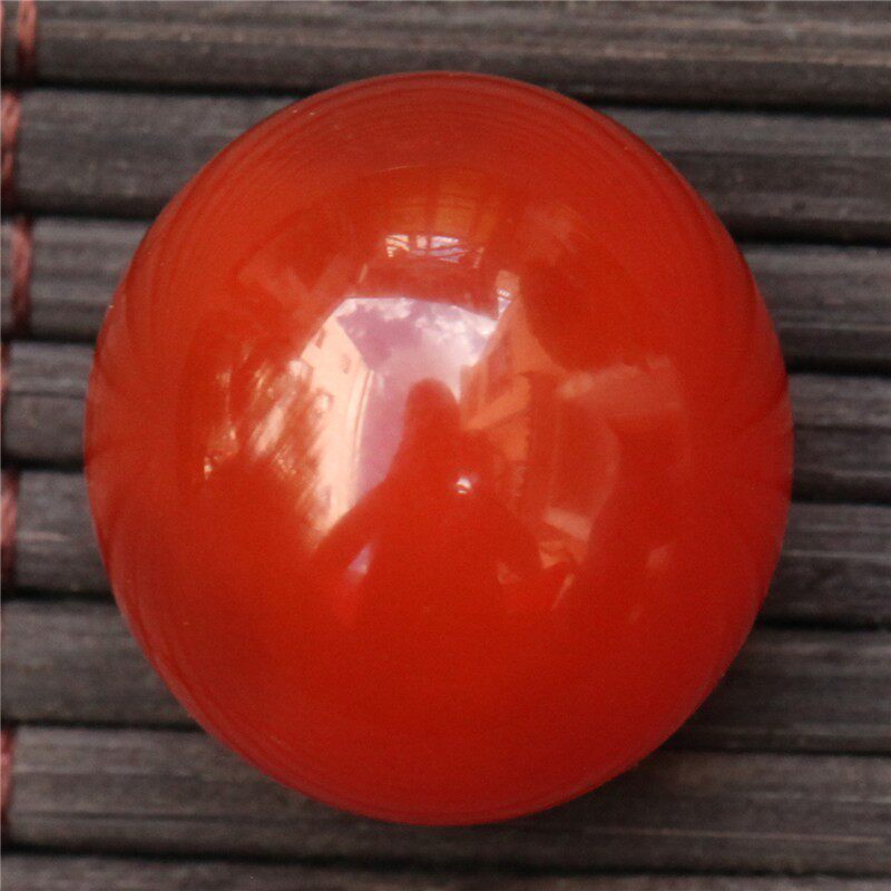 保山南红玛瑙 原矿无裂裸石蛋面小挂件 未镶嵌吊坠戒面戒指4.9克