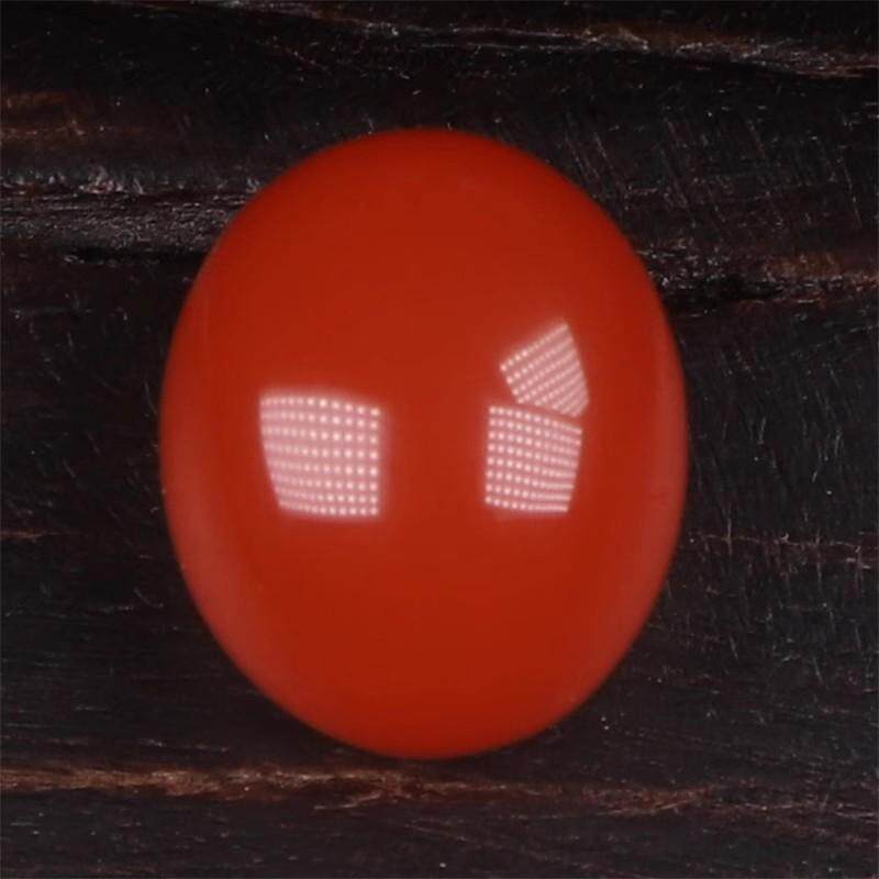 天然川料南红玛瑙 无裂干净原矿柿子红裸石蛋面 戒面吊坠 4.74克