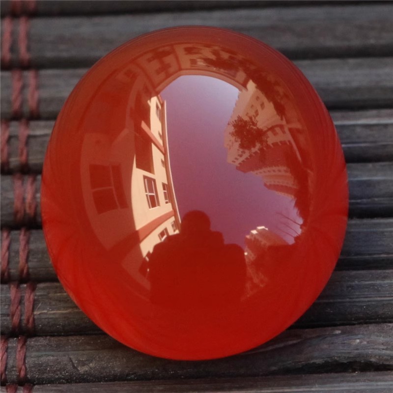 保山南红宝石级无裂原矿冰红裸石蛋面戒指戒面未镶嵌小吊坠3.5克