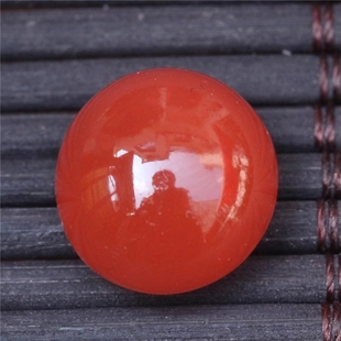 天然保山南红玛瑙 无裂原矿戒面戒指蛋面原石裸石吊坠未镶嵌1.6克