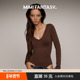 MIMI FANTASY深V轻塑身连体衣女2025秋冬免穿文胸收腹显瘦肌底衣