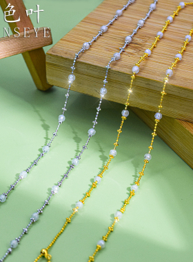 意大利s925纯银仙女链手链珍珠项链镭射切割锆石外贸热卖锆石仙女