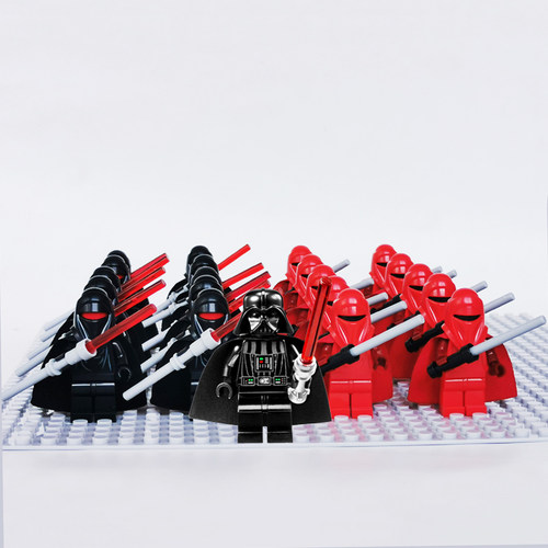 星球大战红禁卫人仔拼插积木玩具