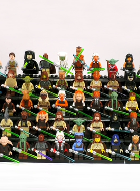 星球大战西斯领主昂杜丽绝地武士C3PO温杜小人仔拼装积木男孩玩具