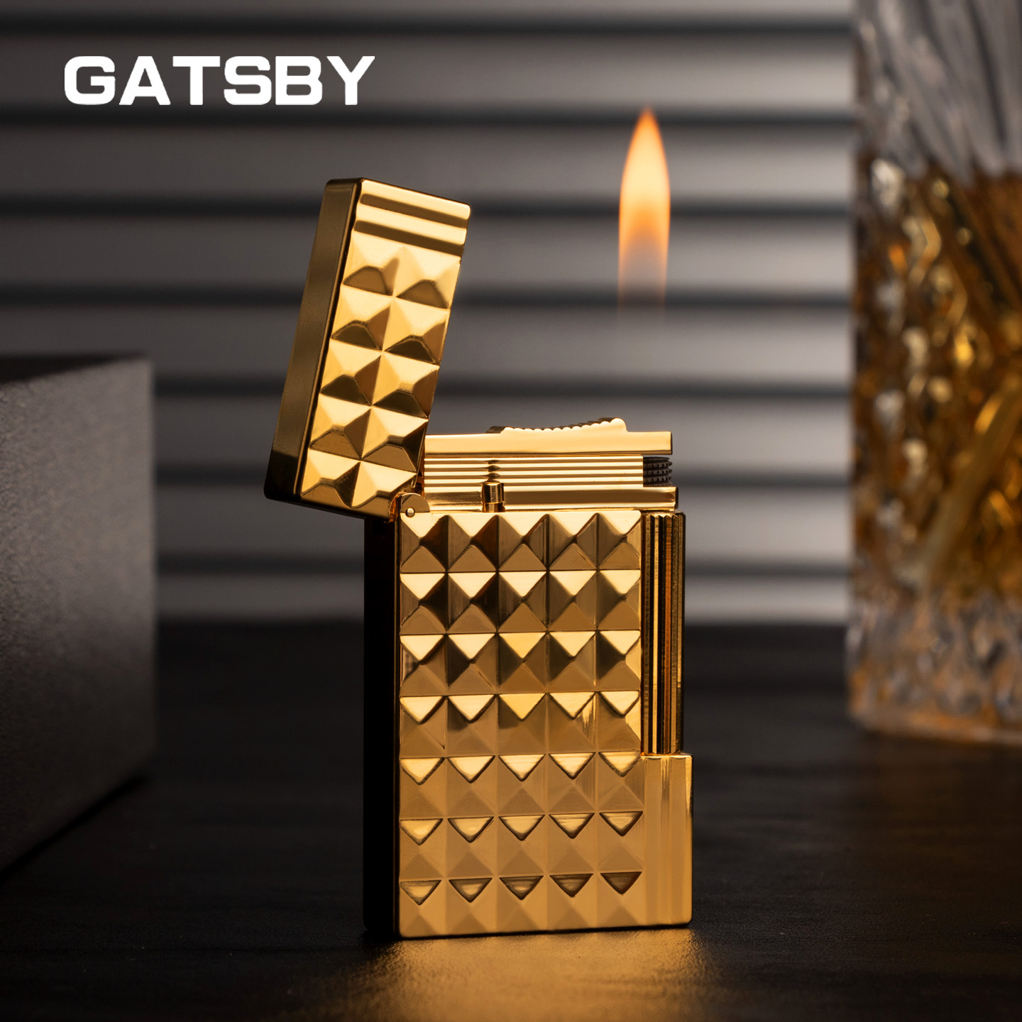 盖茨比经典充气打火机高端轻奢