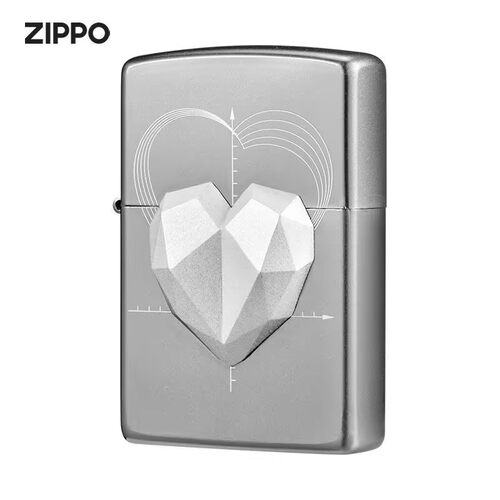 ZIPPO正品笛卡尔爱心煤油打火机