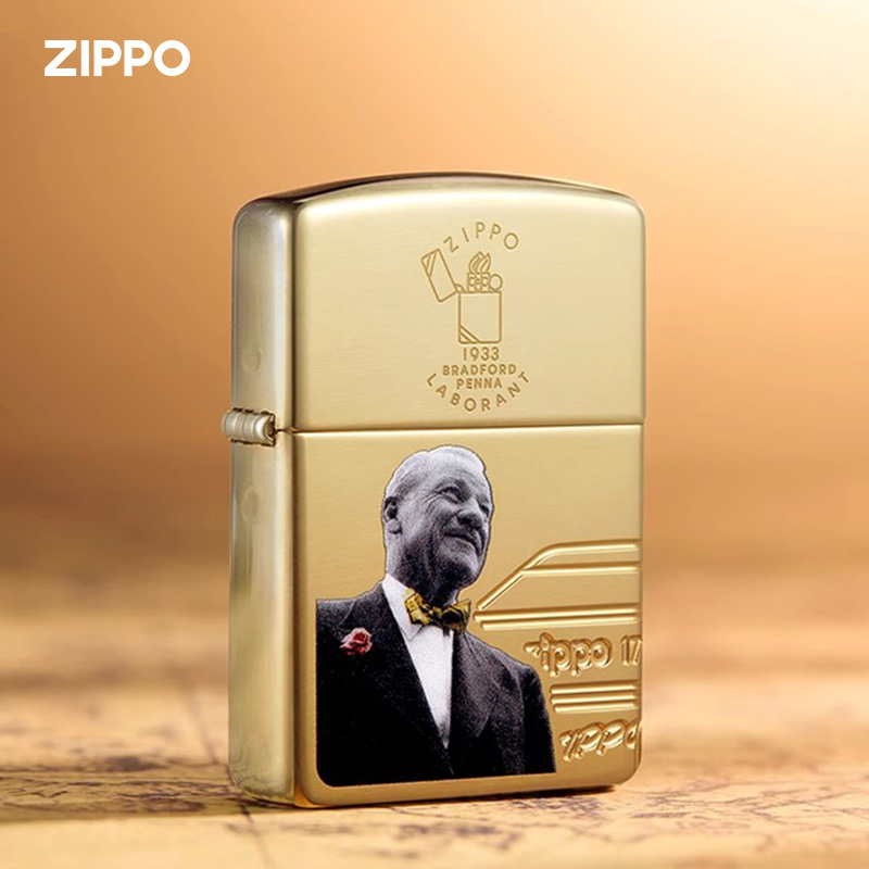 zippo打火机原装正品之宝创始者纪念款火机煤油收藏送礼物