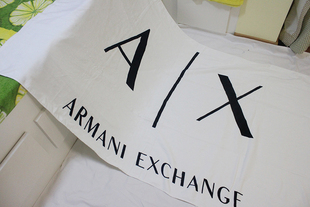 全棉纯棉大浴巾单人毛巾被割绒印花AX沙滩巾潮流日用旅行游泳洗澡