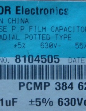 0.01UF/630V 电容 PILKOR 原装 全新  10N/630V   PCMP 384 62103