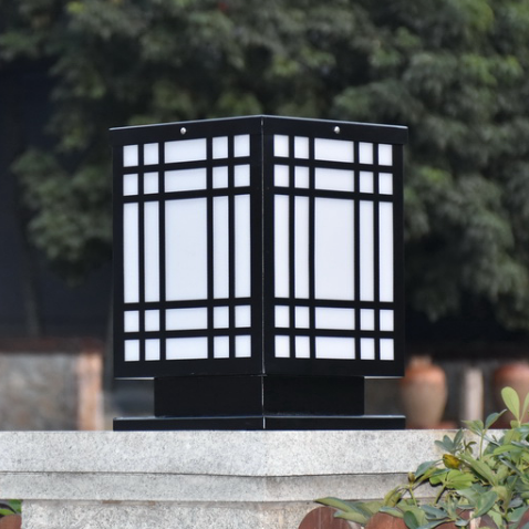 室外亚克力柱头灯门柱灯围墙灯墙头灯路灯景观灯庭院灯大门台柱灯 - 实物图