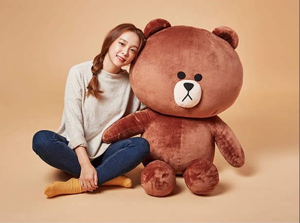正品大号1.6米布朗熊公仔 情人节礼物毛绒玩具布娃娃玩偶女生抱枕