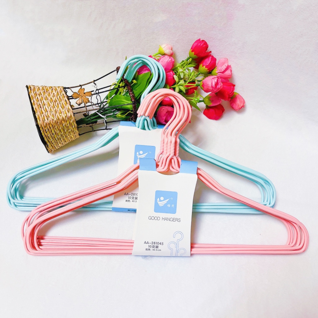 婴幼儿小中大童学生衣架浸塑无痕耐用衣撑加粗加大成人晾衣服架子