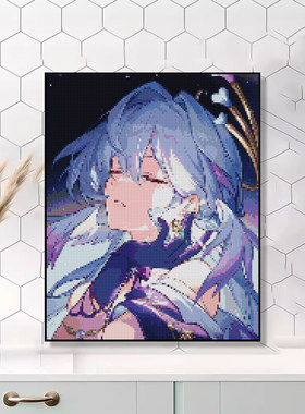 崩坏3星穹铁道崩铁知更鸟钻石贴画手工diy女孩贴砖石画点钻十字绣