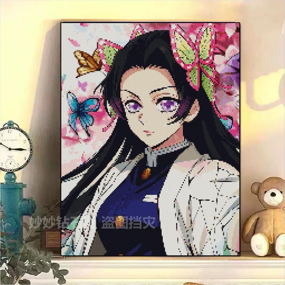 2026新款高颜值香奈惠钻石画成人DIY手工女孩女生十字绣鬼灭之刃,居家布艺,钻石绣,淘宝优惠券,粉丝福利购,淘宝优惠卷
