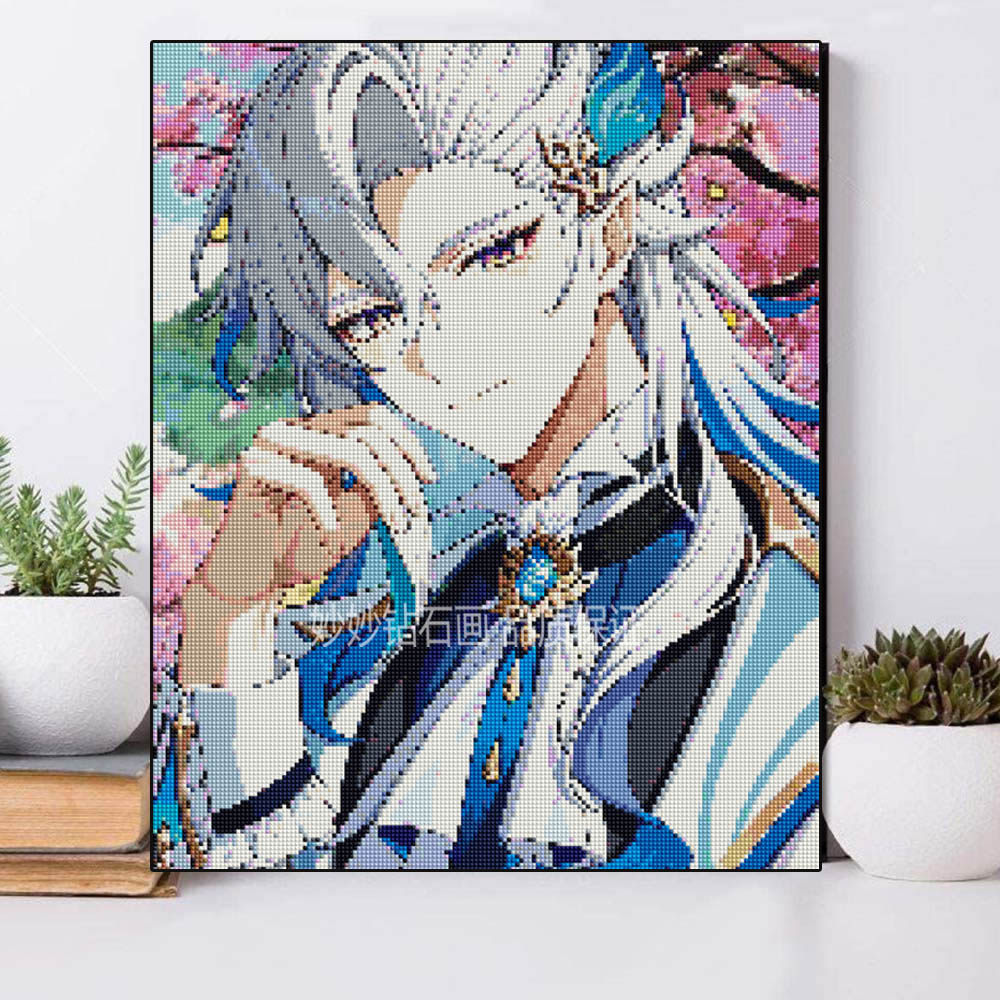 高颜值那维莱特钻石画原神高难度女孩手工diy砖石十字绣2026新款,居家布艺,钻石绣,淘宝优惠券,粉丝福利购,淘宝优惠卷