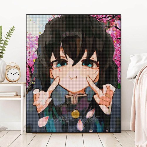 2026新款时透无一郎点钻石画女孩DIY手工儿童动漫人物DemonSlayer