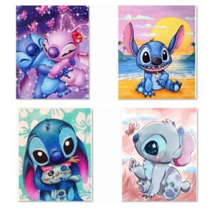星际宝贝史迪仔钻石画手工5DIY成人儿童砖石贴画点钻十字绣Stitch