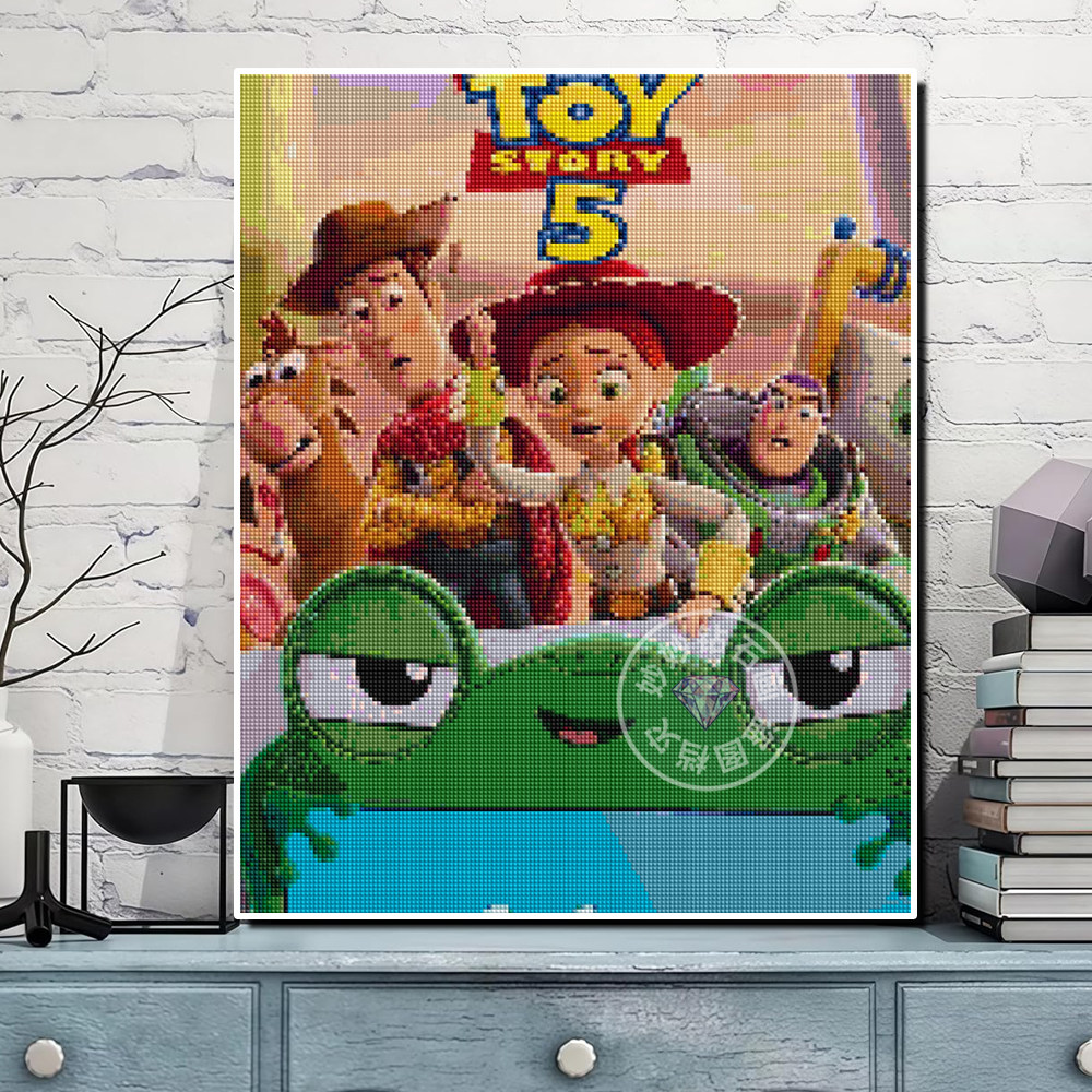 TOYSTORY5玩具总动员钻石画儿童男孩高难度女孩diy手工镶钻十字绣