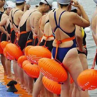 游泳浮标加厚双气囊跟屁浮囊保护浮球浮漂防溺水防抽筋安全装备